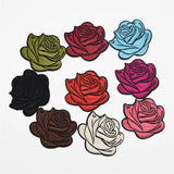 90pcs Ironed On Rose Patch Embroidery Clothing Accessories