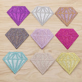 90pcs Colorful Diamond Iron on Patches Clothing