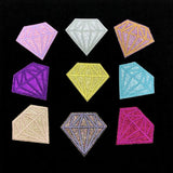 90pcs Colorful Diamond Iron on Patches Clothing