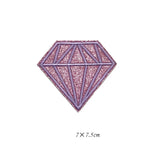 90pcs Colorful Diamond Iron on Patches Clothing