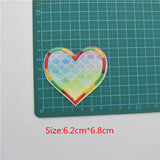 90pcs Love Embroidered DIY Clothing Patch Golden Onion Cloth Paste
