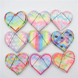 90pcs Love Embroidered DIY Clothing Patch Golden Onion Cloth Paste