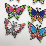 90pcs Butterfly Iron On Patch Sew Embroidered Fabric Stickers DIY Sewing Craft