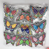 90pcs Butterfly Iron On Patch Sew Embroidered Fabric Stickers DIY Sewing Craft