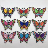 90pcs Butterfly Iron On Patch Sew Embroidered Fabric Stickers DIY Sewing Craft
