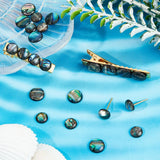 90pcs Abalone Shell Cabochons 8mm 10mm DIY Jewelry Making Spacers
