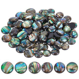 90pcs Abalone Shell Cabochons 8mm 10mm DIY Jewelry Making Spacers