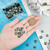 90pcs Abalone Shell Cabochons 8mm 10mm DIY Jewelry Making Spacers