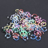 Acrylic Glitter Nose Septum Piercing Hoop