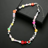 90s Pearl Heart Mushroom Yin Yang Smiley Necklace