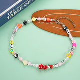 90s Pearl Heart Mushroom Yin Yang Smiley Necklace