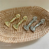 Smooth Bone Metal Hair Clip Punk 90s 2000s