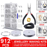 912Pcs Jewelry Making Starter Kit Set DIY Crafting Supplies