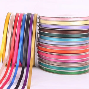 Colorful Satin Ribbon for Crafts Decorative Ribbon Bow Baking Cake Packaging