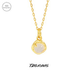 92.5 Silver Charm Necklace With Agate Fine Jewelry