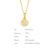 92.5 Silver Charm Necklace With Agate Fine Jewelry