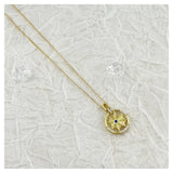 925 Silver Star Plated Necklace Zircon Chain