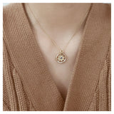 925 Silver Star Plated Necklace Zircon Chain