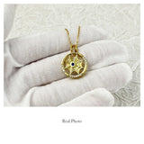 925 Silver Star Plated Necklace Zircon Chain