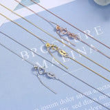 Sterling Silver Minimalist Cross Necklace for Women