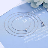 Sterling Silver Minimalist Cross Necklace for Women