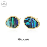 925 Silver Retro Shell Water Drop Earrings With Turquoise Jewelry