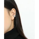 Sterling Silver Clip Earrings, No Ear Hole Required, Irregular Fine Jewelry