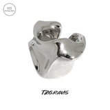 Sterling Silver Clip Earrings, No Ear Hole Required, Irregular Fine Jewelry