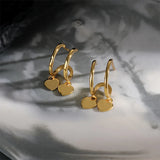 925 Silver Heart-Shaped French Earrings Women's Birthday Party Jewelry