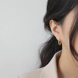 92.5 Sterling Silver Style Hoop Earrings Woman Jewelry Gorgeous