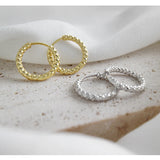 92.5 Sterling Silver Style Hoop Earrings Woman Jewelry Gorgeous