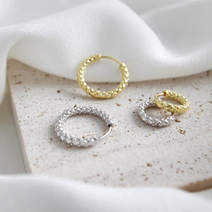 92.5 Sterling Silver Style Hoop Earrings Woman Jewelry Gorgeous