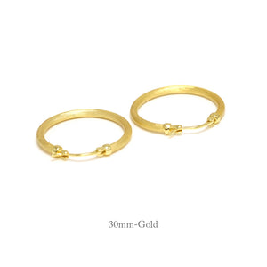 925 Silver Round Shape Matte Earrings Wedding Accessories