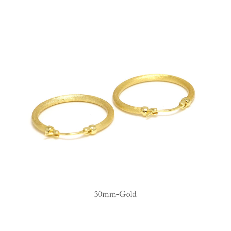 925 Silver Round Shape Matte Earrings Wedding Accessories