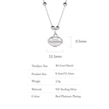 92.5 Silver Necklace Pray For Auspiciousness Pendant High Birthday Jewelry