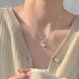 92.5 Silver Necklace Pray For Auspiciousness Pendant High Birthday Jewelry