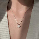 92.5 Silver Necklace Pray For Auspiciousness Pendant High Birthday Jewelry
