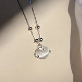 92.5 Silver Necklace Pray For Auspiciousness Pendant High Birthday Jewelry