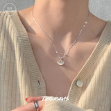92.5 Silver Necklace Pray For Auspiciousness Pendant High Birthday Jewelry