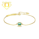 925 Silver Bracelet Grandmother Emerald Light Small Crowd Birthday Gift