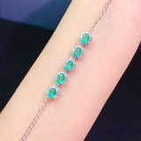 Natural Sapphire Bracelet Pigeon Blood Red Emerald