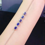 Natural Sapphire Bracelet Pigeon Blood Red Emerald