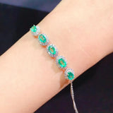 Natural Sapphire Bracelet Pigeon Blood Red Emerald