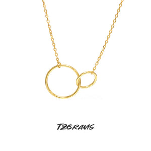 Geometric Circle Pendant Silver Necklace Smooth Fine Jewelry Gift