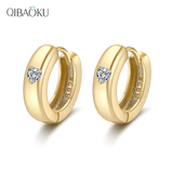 925 Silver Purple Zircon Earrings for Women
