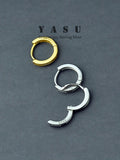 925 Silver Small Hoop Earrings Shell Hoops 14K Plated Jewelry