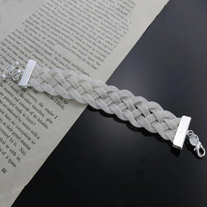 Charm Cross Mesh Bracelet for Women - Hot Silver Top Jewelry
