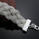 Charm Cross Mesh Bracelet for Women - Hot Silver Top Jewelry