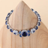 925 Mark Charm Female Bracelet Bangle CZ Wedding Jewelry