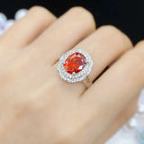 High-end Zircon Adjustable Ring for Women Jewelry Gift